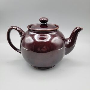 Vintage 1940s Sadler Brown Teapot, Mid-Century English Pottery, Classic Rounded